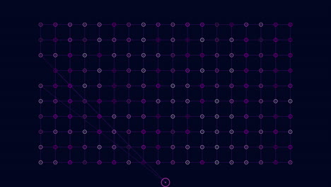 colorful rings grid with neon color