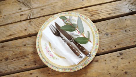 various cutlery on wooden table 4k