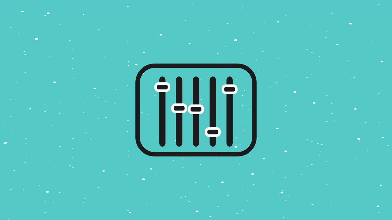 오디오 컨트롤 패널 비디오 애니메이션