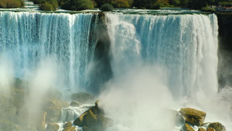 cascada dividida de las cataratas del niágara