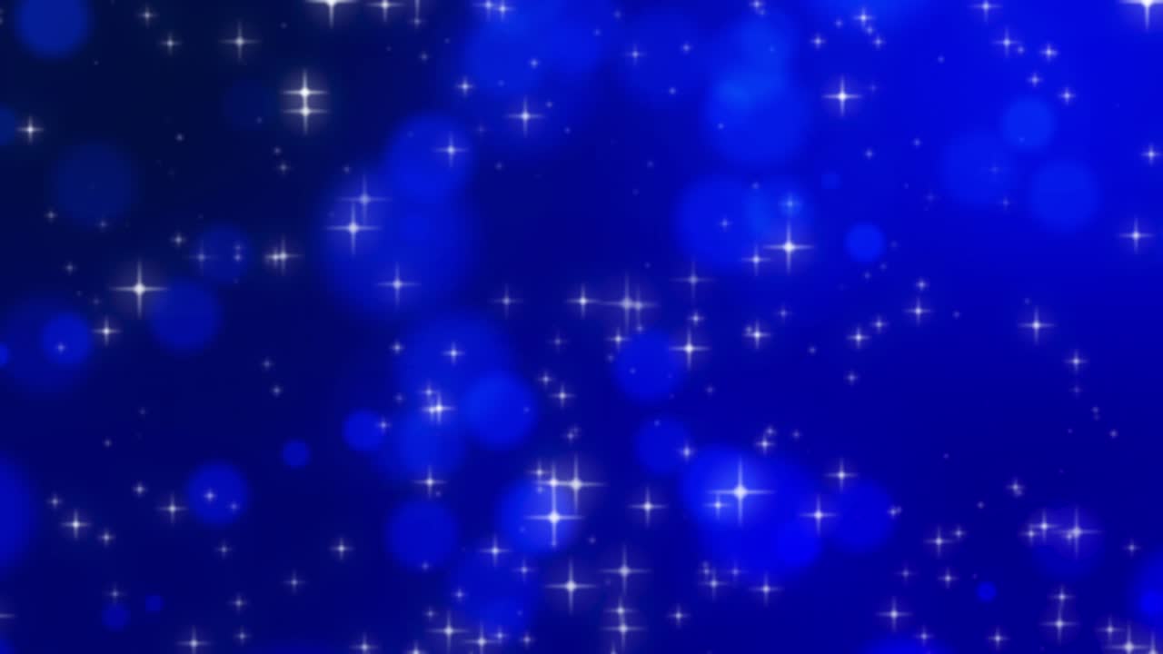 파란색으로 떠다니는 둥근 구와 함께 루프 애니메이션