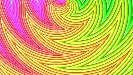 rainbow colors abstract stripes, background in 4k with bright shiny paint. smooth seamless animation with gradient color. curved lines 19