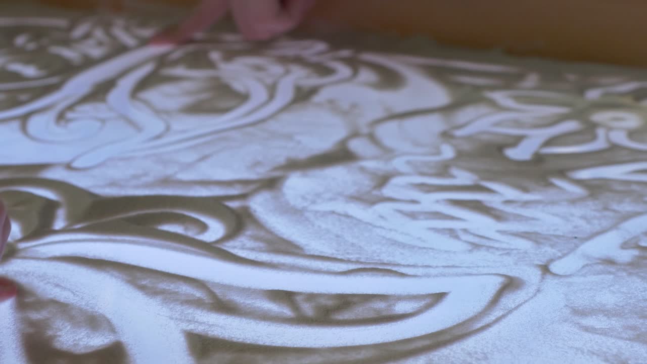 creación de arte de arena