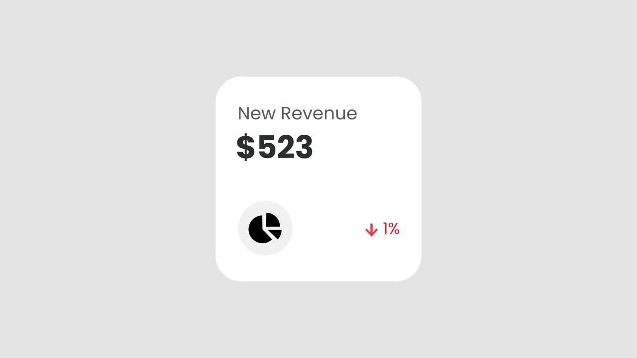 New Revenue Data Showing Decrease