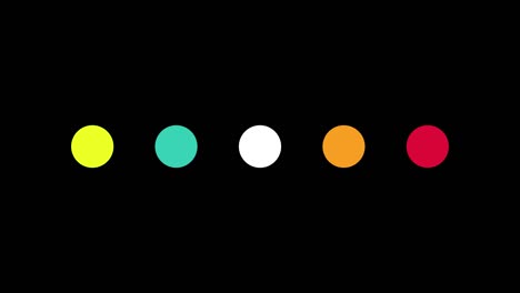 cargando la animación de los círculos de colores.