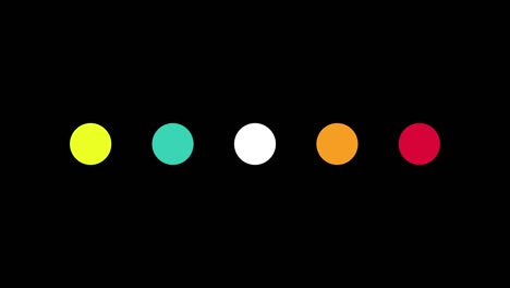 loading animation of colorful circles.