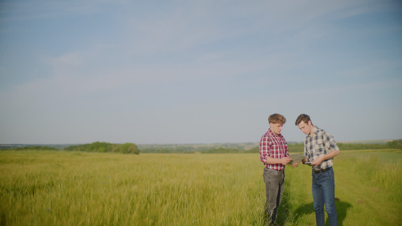 Two Farmers Discuss Various Aspects of Agricultural Industry