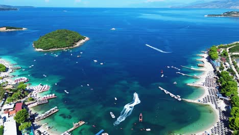 ksamil albania holiday beach resort island ionian sea summer travel destination