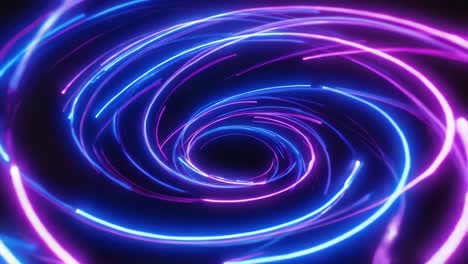 túnel espiral de neón