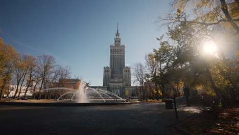 palace of culture and science in warsaw, poland