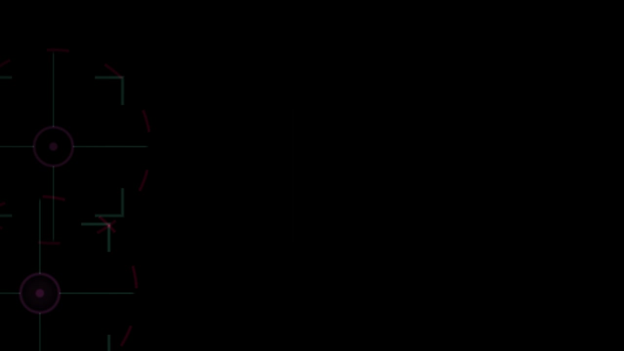 Animated Digital Crosshairs Moving and Scanning on Black Background