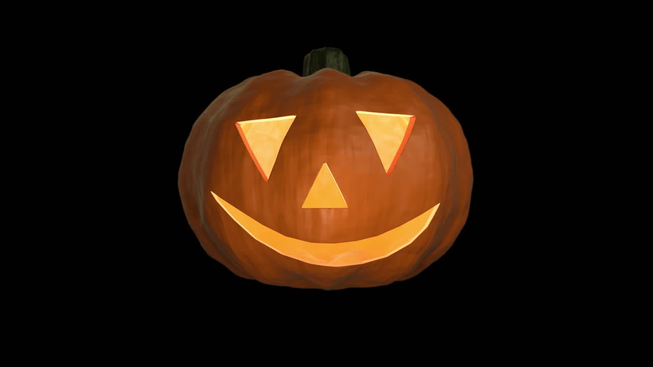Zucca Halloween spettrale dolcetto o scherzetto viso intagliato zucca 4k