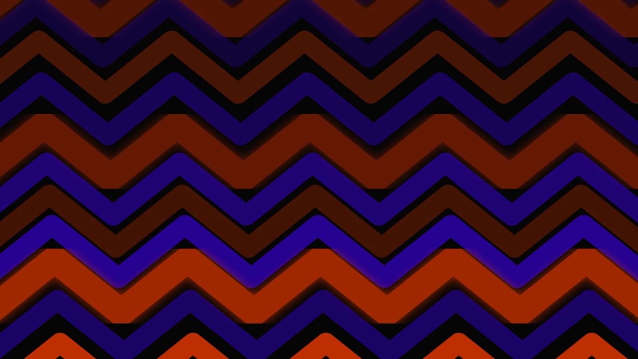 Abstract Background with Animated Zigzag Lines in Red and Blue