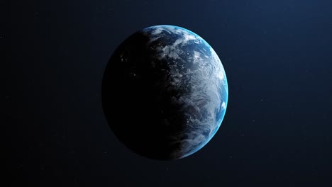 Animation-Der-Erde-Im-Weltraum-4k