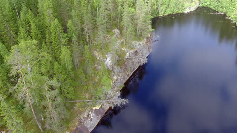 Drone-Orbita-En-Hermosos-Paisajes-En-El-Desierto-Boreal