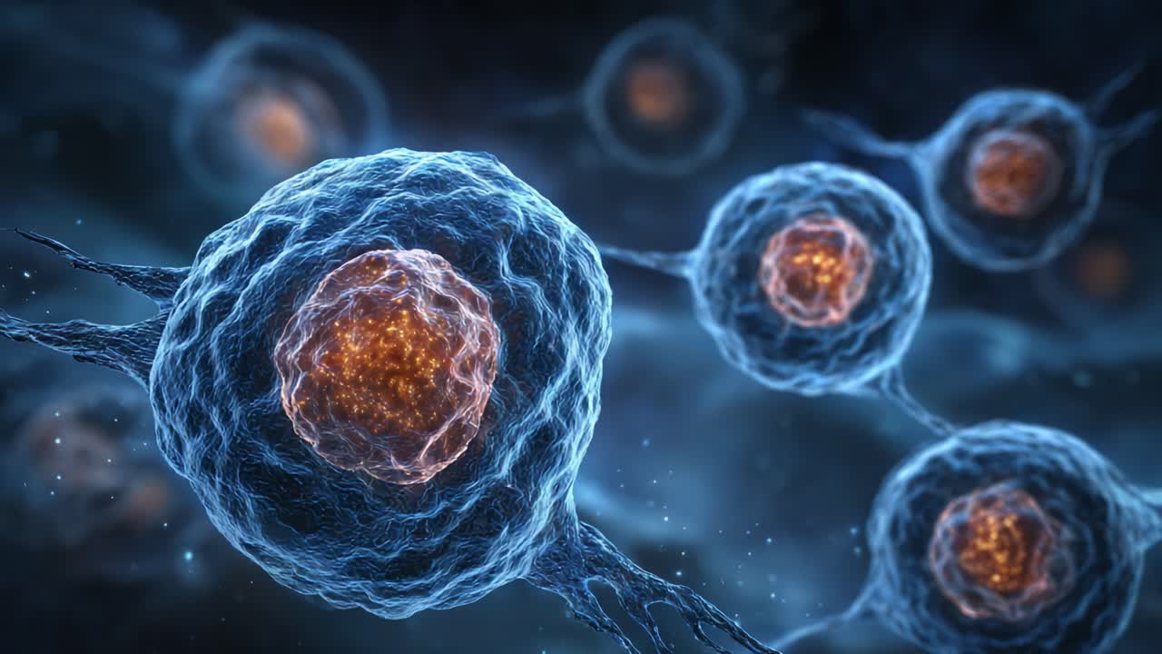 Microscopic View of Living Cells: A Detailed Exploration of Cellular Structures and Functions Highlighting Their Intricate Designs and Life Processes in a Stunning Visual Rearrangement