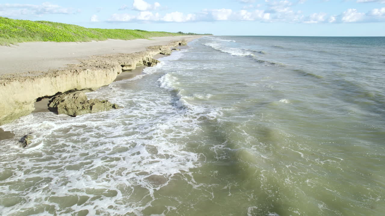 Blowing Rocks Preserve Anastasia Rock Beach Aerial 2