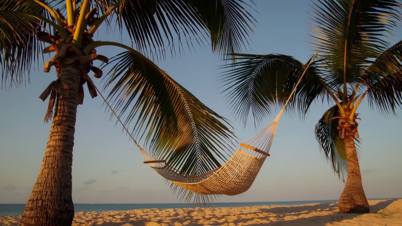 Tropical Beach Hammock at Sunrise