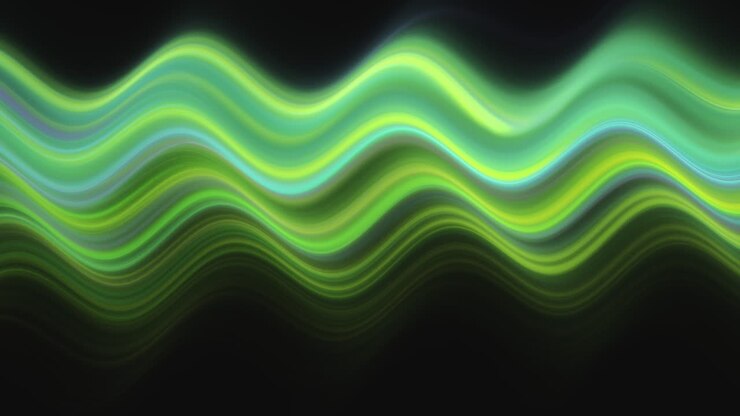 Linee oscillanti di onde multicolori - ciclo infinito senza interruzioni