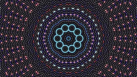 hermoso caleidoscopio abstracto que brilla, una luz radiante que regula los movimientos sutiles