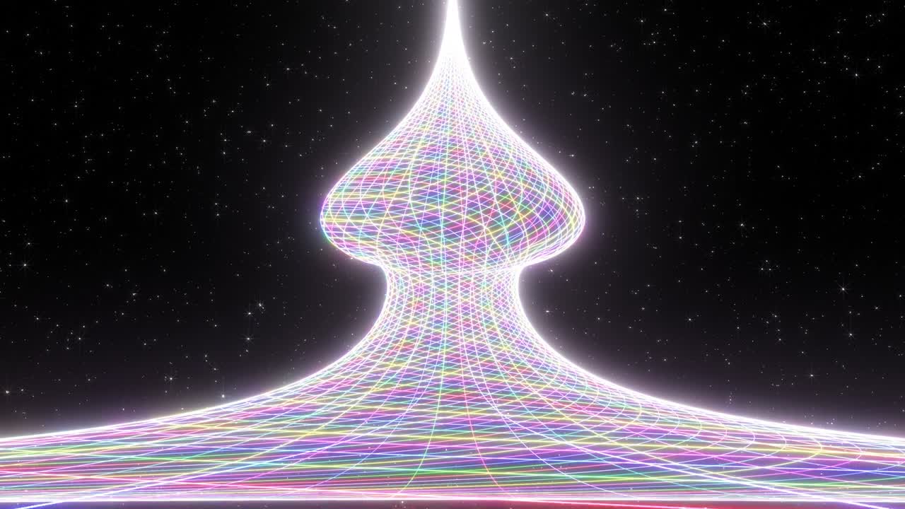 x^x 스핀들 플렉스 공식의 아름다운 로가리즘 곡선 - 4k 원활한 vj 루프 모션 배경 애니메이션