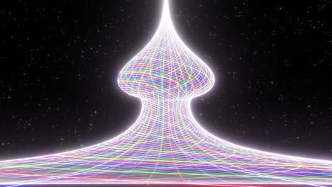 die wunderschönen logarithmischen kurven der x^x-spindelkomplexformel - 4k nahtlose vj-schleife bewegungs-hintergrundanimation