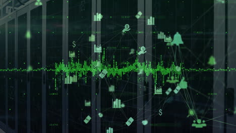 Animation-of-network-of-connections-data-processing-over-computer-servers