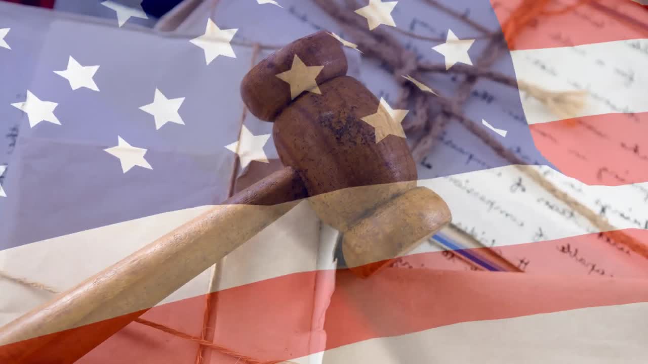 vídeo de la bandera estadounidense