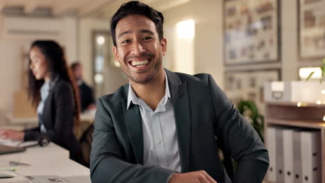 Happy,-businessman-and-working-on-computer