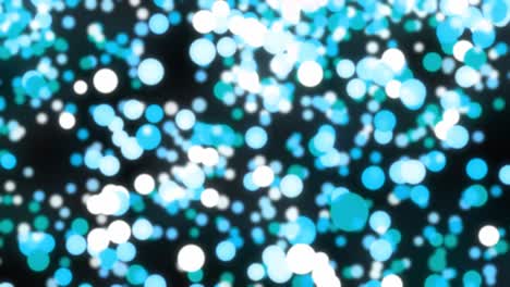 fondo de luces bokeh azules abstractas - animación de video en 3d