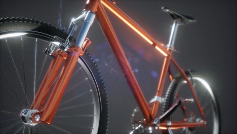 mountain sport bike in studio