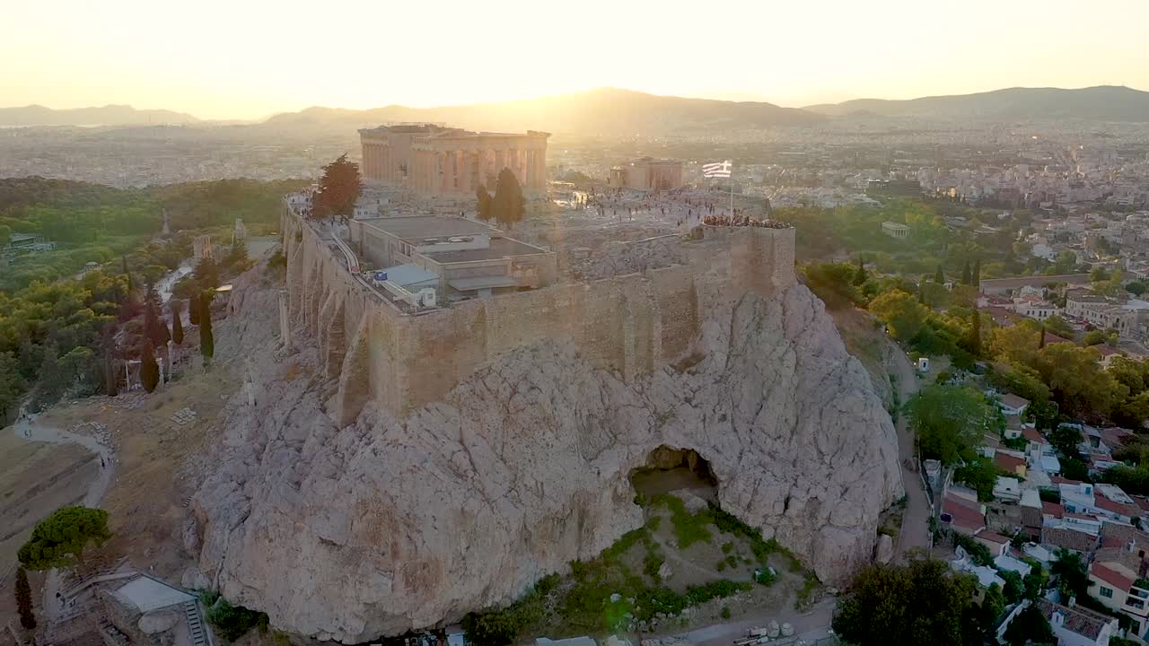 아크로폴리스 도시 아테네 파르테논 신전, 고대 그리스의 상징, 마운트 리카베투스, 의회 건물, 주거용 건물
