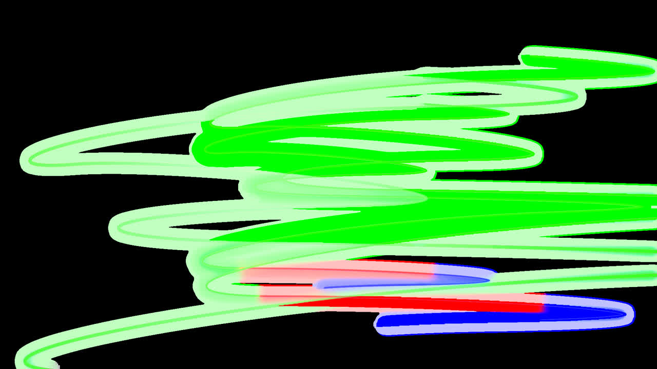 Abstract lines. Ready stick figure animation with Alpha (transparent background) for easy use in your video
