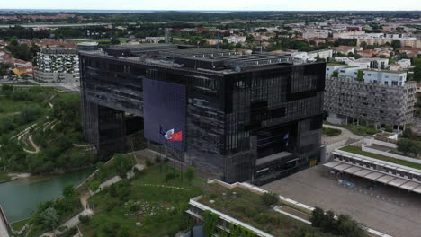 Edificio-Moderno-Vista-Aérea-Montpellier