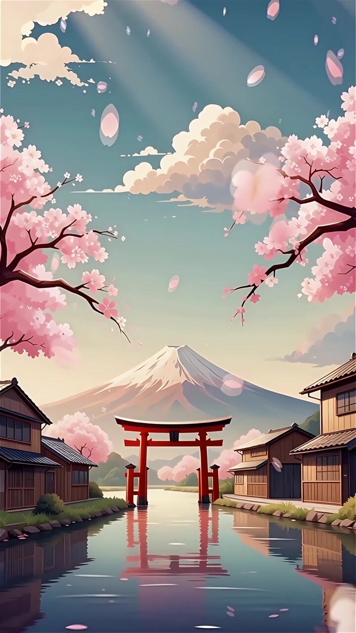 Sfondo Animato Cultura Giapponese 4K