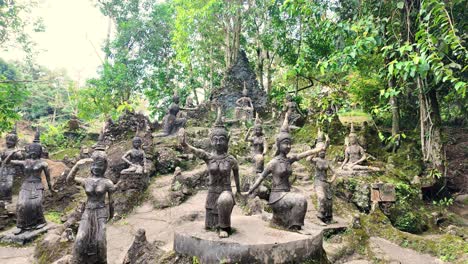 tarnim magic garden secret buddha statues sculpture park koh samui, thailand