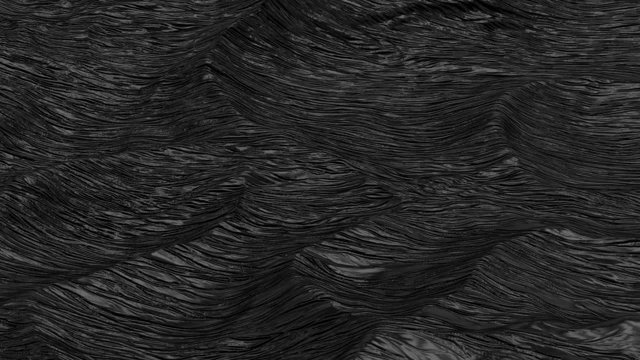 fondo abstracto negro. superficie desplazada detallada. superficie abstracta del planeta. textura de ruido. bucle de animación de renderización 3d. 4k uhd