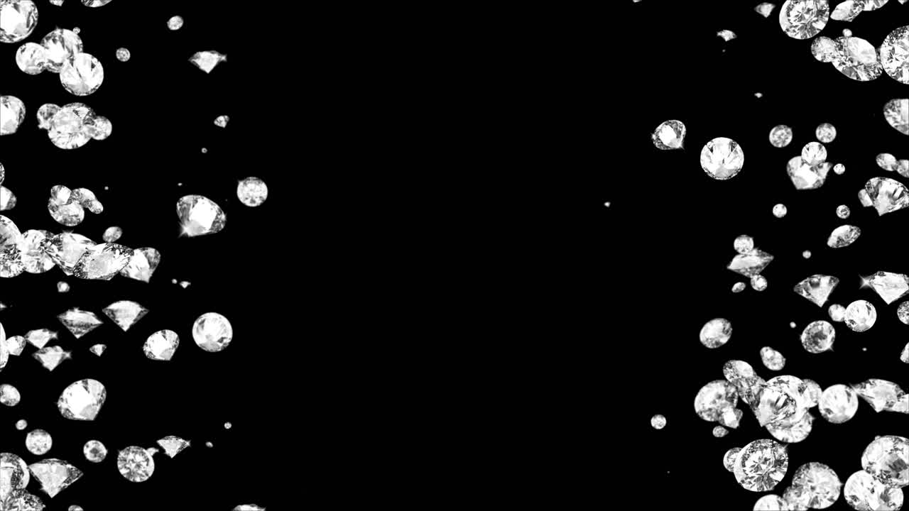 Specially crafted with highest quality unique precious diamonds loop green screen brilliance crystal