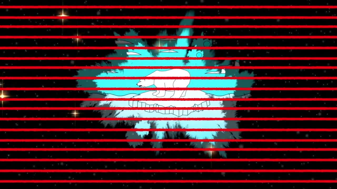 북극  ⁇ 과 별 위의  ⁇ 은 선의 애니메이션