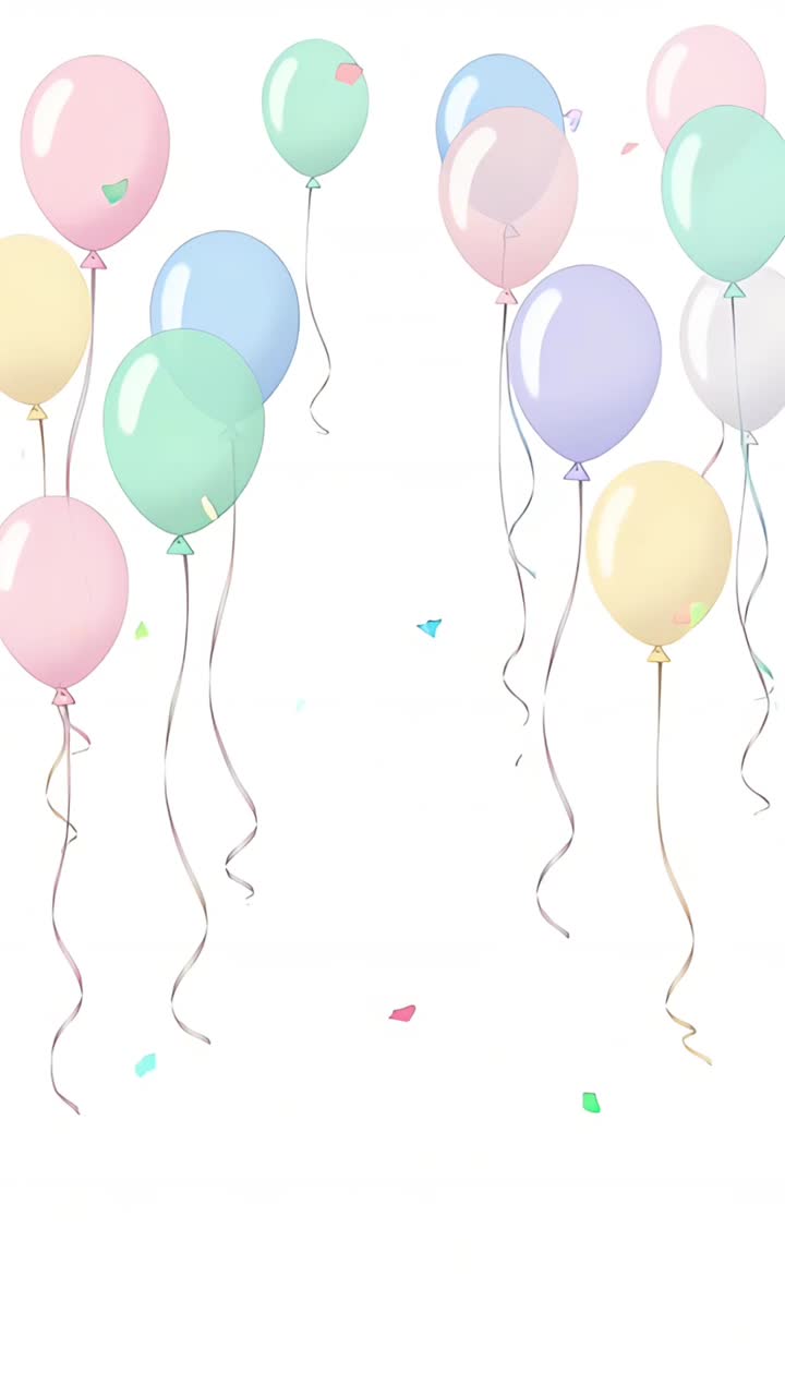 Sfondio di compleanno con palloncini