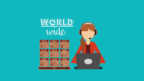 diseño de servicios de entrega, animación de video