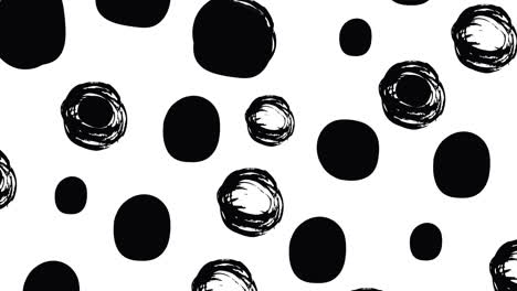 animación de puntos negros repetidos sobre un fondo blanco