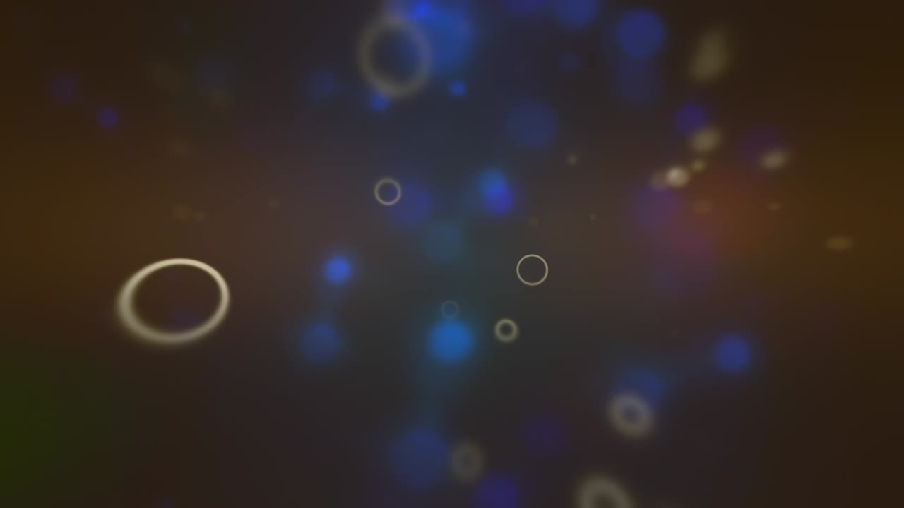 파란색 배경에서 느린 동작으로 물 속의 크고 작은 공기 거품의 아름다운 애니메이션으로 다양한 패턴을 만니다.