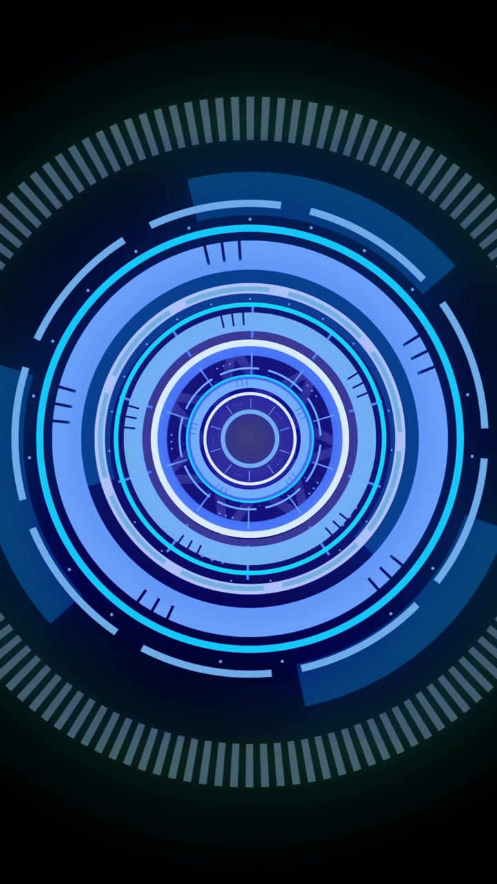 Animation of scope scanning on black background