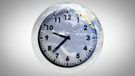 clock ticking against the earth