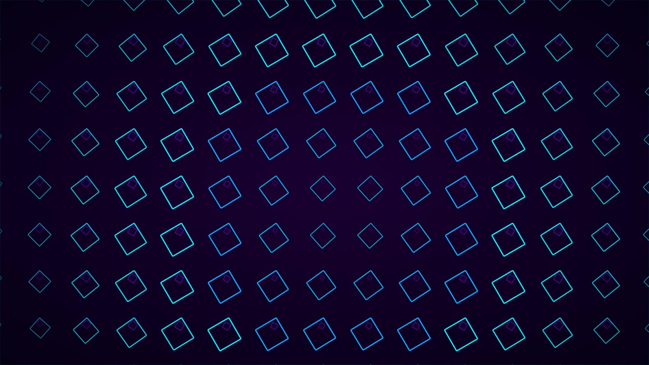 Abstract Motion Background with Pulsing Blue Geometric Squares