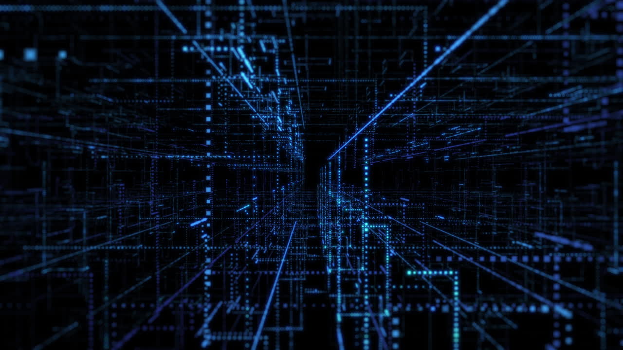 Abstract Digital Network Visualization