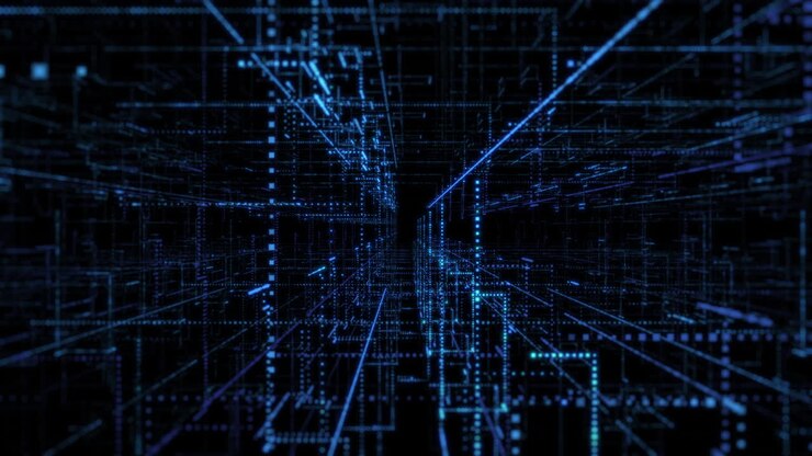 Abstract Visualizzazione della rete digitale