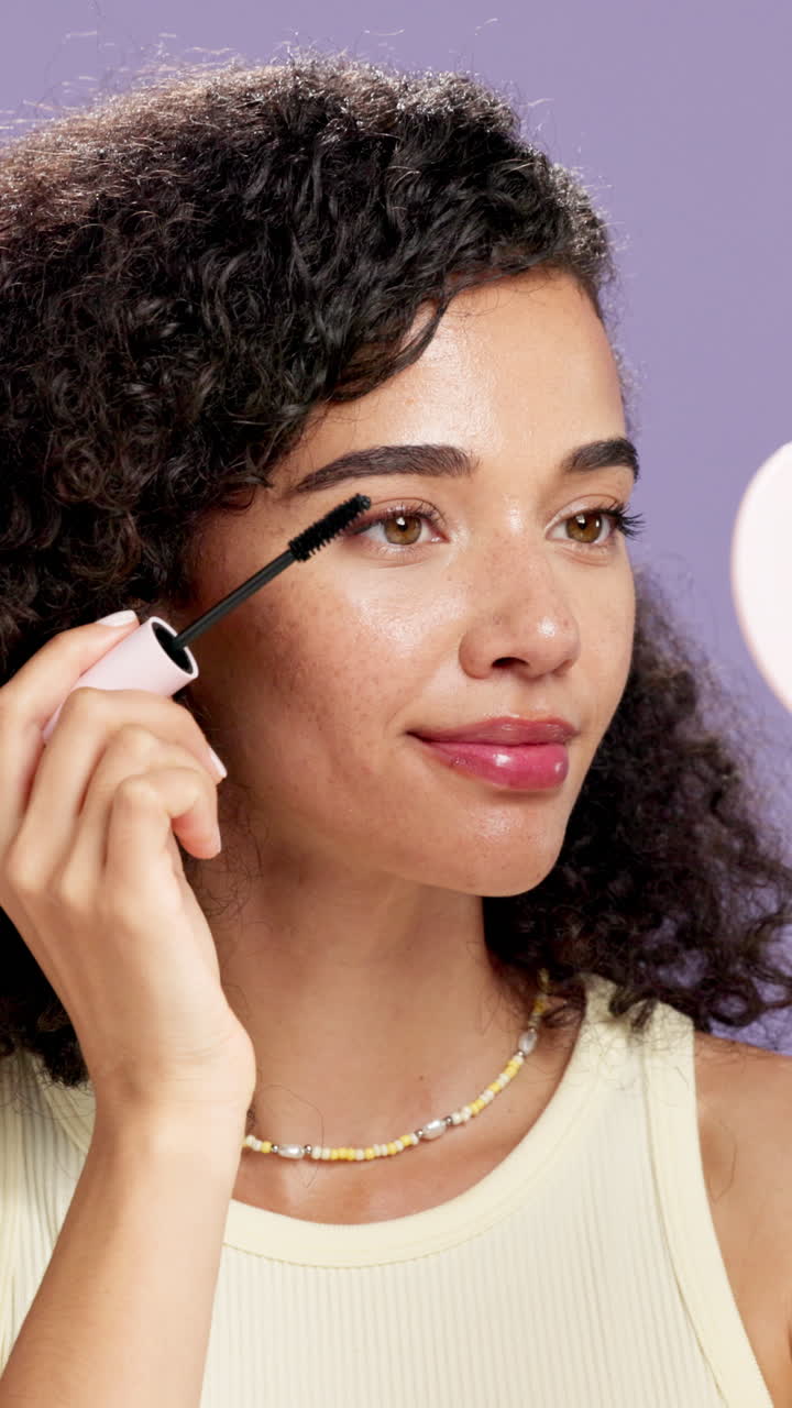 Woman Applying Mascara