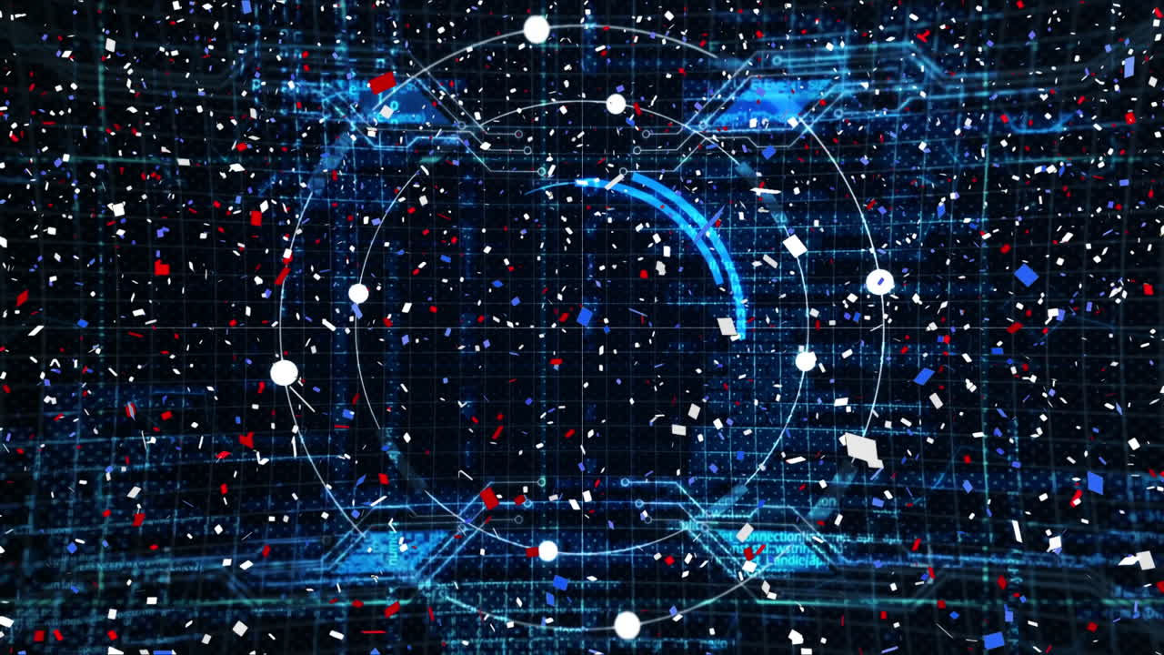 범위 스캐닝과 데이터 처리의 애니메이션